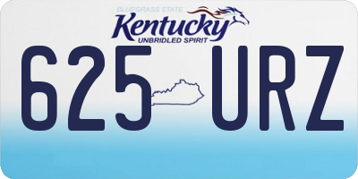 KY license plate 625URZ