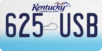 KY license plate 625USB
