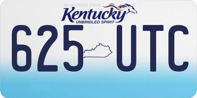 KY license plate 625UTC