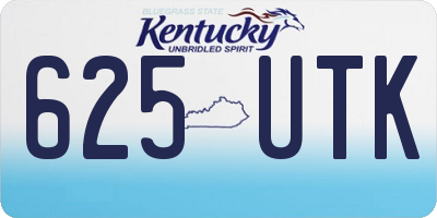 KY license plate 625UTK