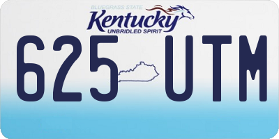 KY license plate 625UTM