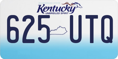 KY license plate 625UTQ