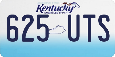 KY license plate 625UTS
