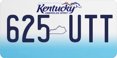 KY license plate 625UTT