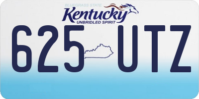 KY license plate 625UTZ