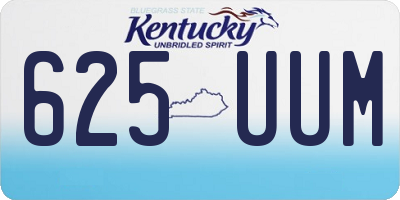 KY license plate 625UUM