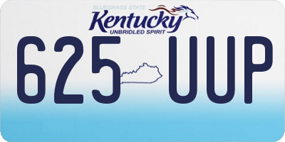 KY license plate 625UUP