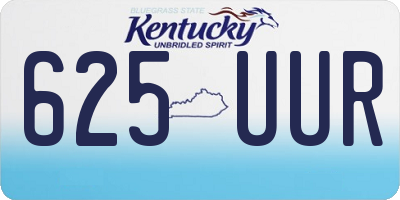 KY license plate 625UUR