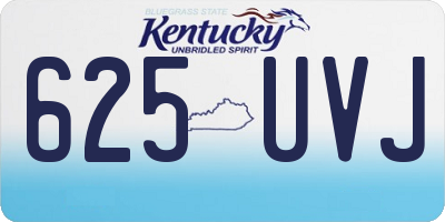 KY license plate 625UVJ