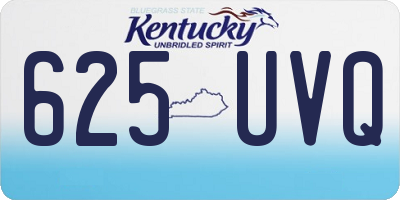 KY license plate 625UVQ