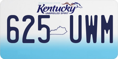 KY license plate 625UWM
