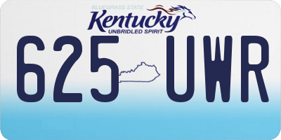 KY license plate 625UWR