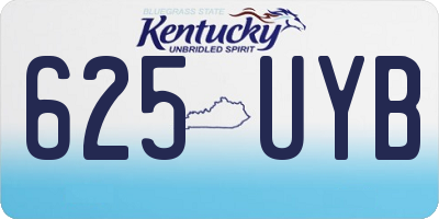KY license plate 625UYB