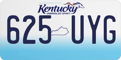 KY license plate 625UYG