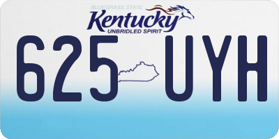 KY license plate 625UYH