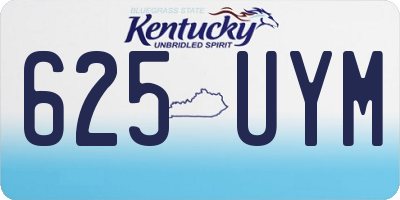 KY license plate 625UYM