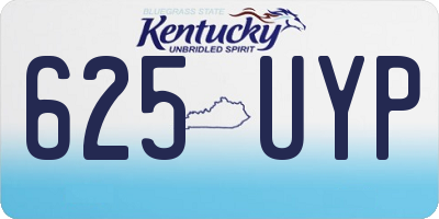 KY license plate 625UYP
