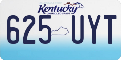 KY license plate 625UYT
