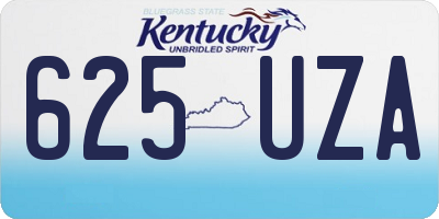 KY license plate 625UZA