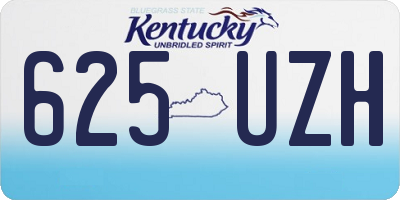 KY license plate 625UZH