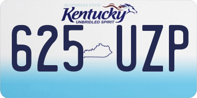 KY license plate 625UZP