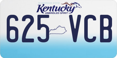 KY license plate 625VCB