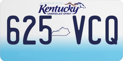 KY license plate 625VCQ
