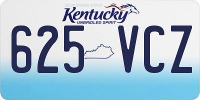 KY license plate 625VCZ