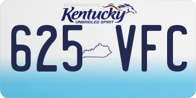 KY license plate 625VFC