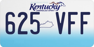 KY license plate 625VFF