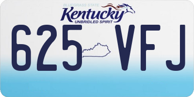 KY license plate 625VFJ