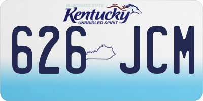 KY license plate 626JCM