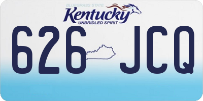 KY license plate 626JCQ