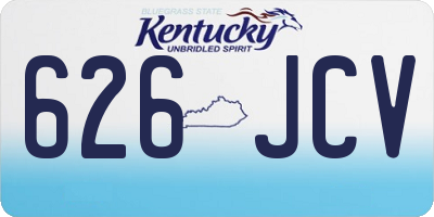 KY license plate 626JCV