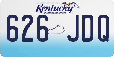 KY license plate 626JDQ