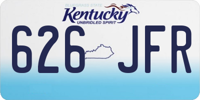 KY license plate 626JFR