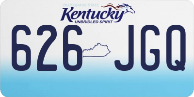 KY license plate 626JGQ