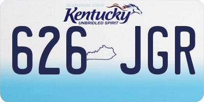KY license plate 626JGR