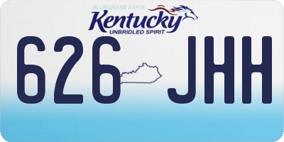 KY license plate 626JHH