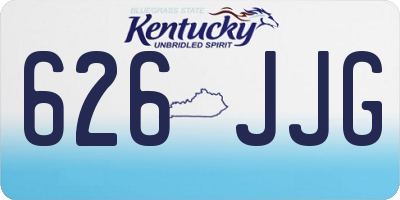 KY license plate 626JJG