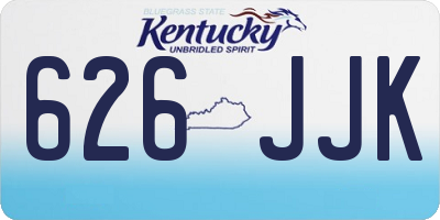 KY license plate 626JJK