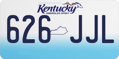 KY license plate 626JJL