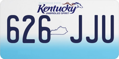KY license plate 626JJU