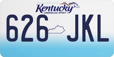 KY license plate 626JKL