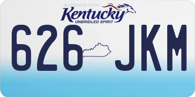 KY license plate 626JKM
