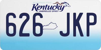 KY license plate 626JKP