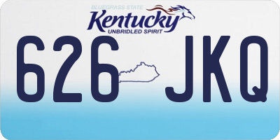 KY license plate 626JKQ