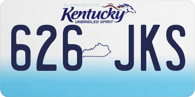 KY license plate 626JKS