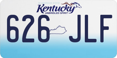 KY license plate 626JLF