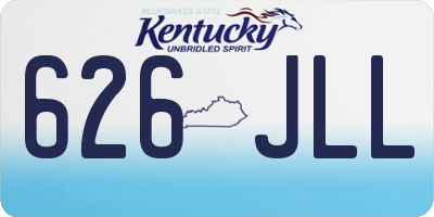 KY license plate 626JLL